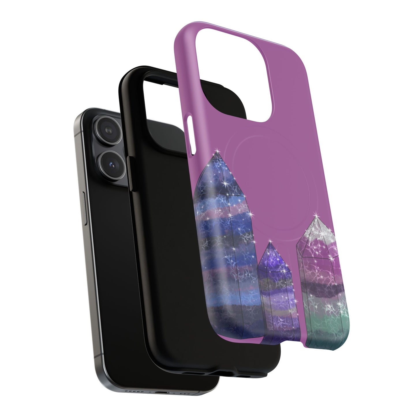 Crystal towers 💎 Phone case Magnetic 3 Layer Heavy Duty