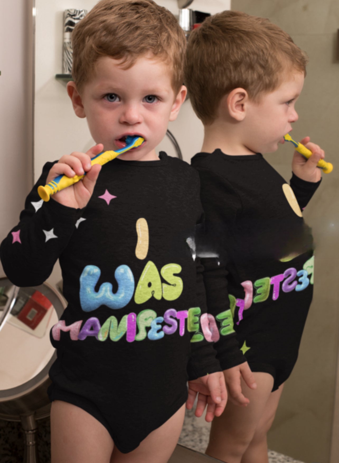 I WAS MANIFESTED✨ baby short sleeve onesie