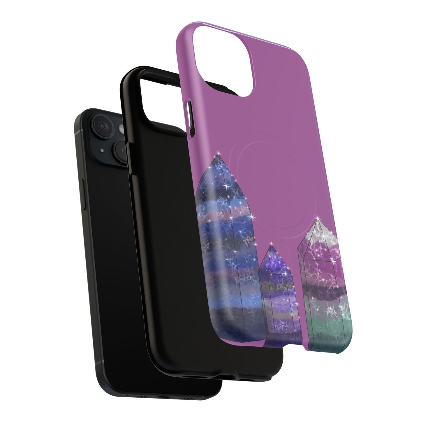 Crystal towers 💎 Phone case Magnetic 3 Layer Heavy Duty