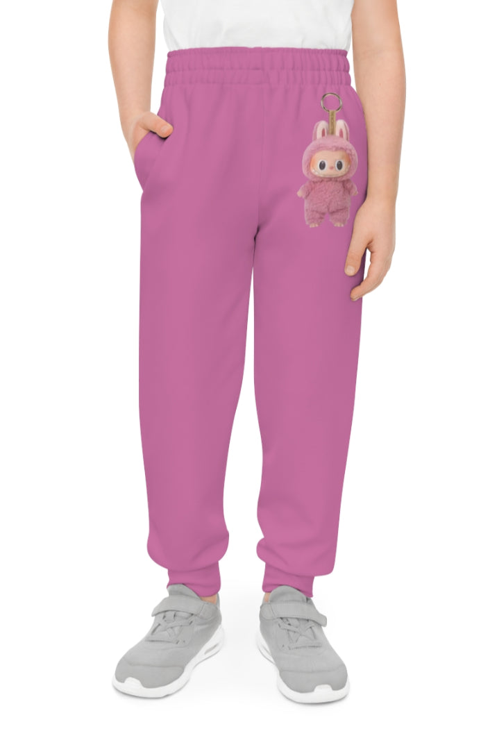 Youth Joggers with LABUBU Design | Cozy Casual Pants for Kids, Stylish Playtime Wear, Gift for Birthdays or Holidays