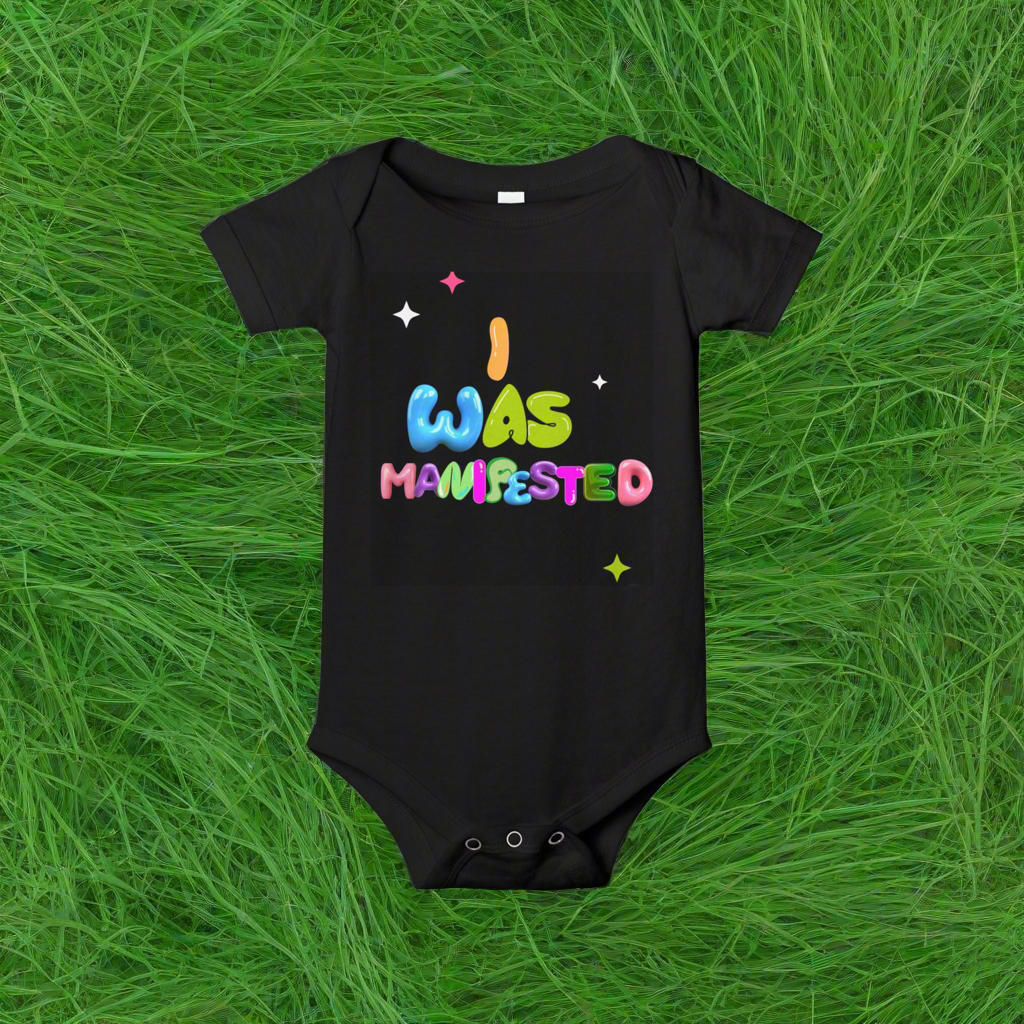 I WAS MANIFESTED✨ baby short sleeve onesie