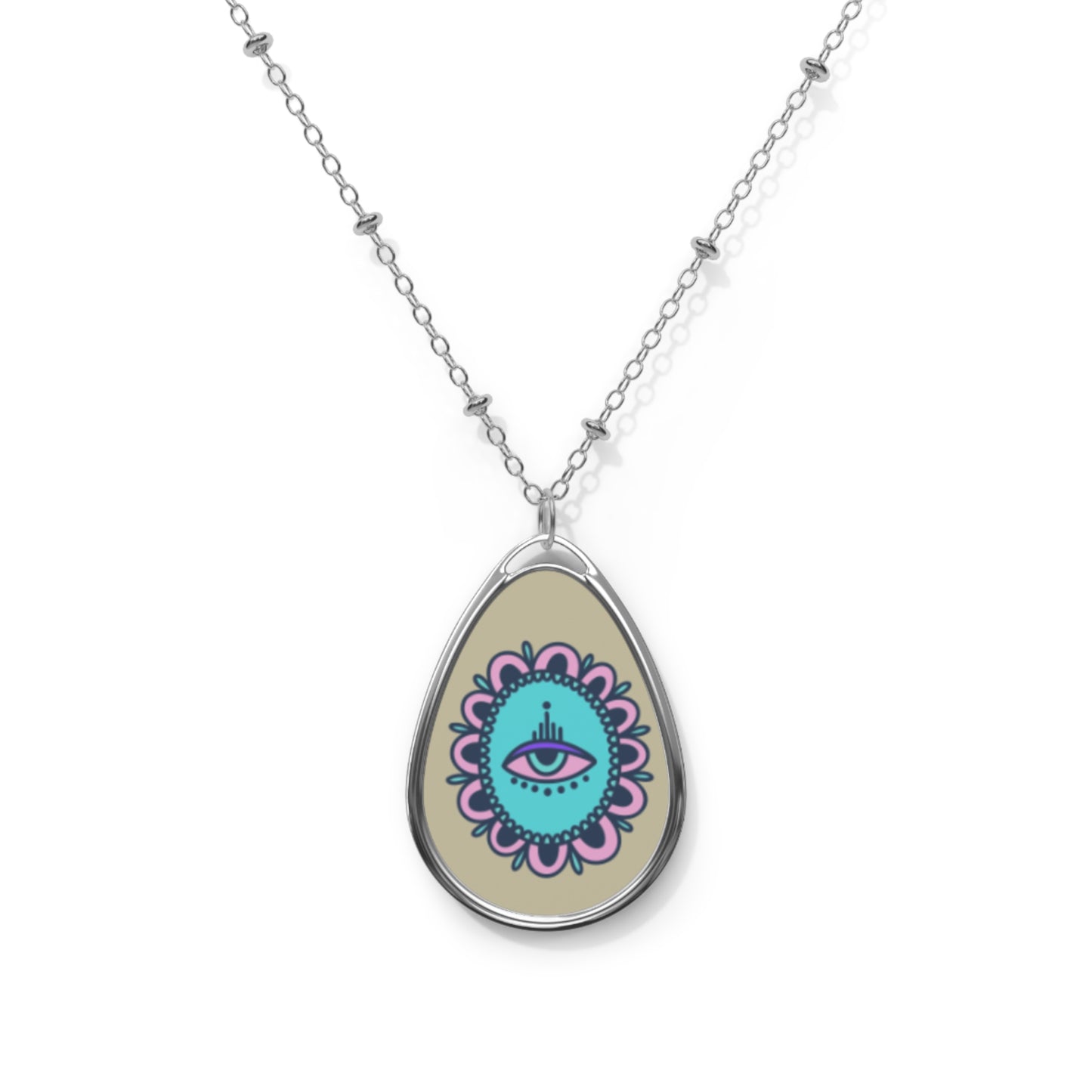 Boho Mandala Cloudy Eye Necklace ✨