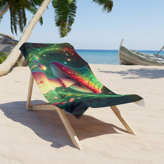 Dark Fantasy Psykadelik Beach Towel