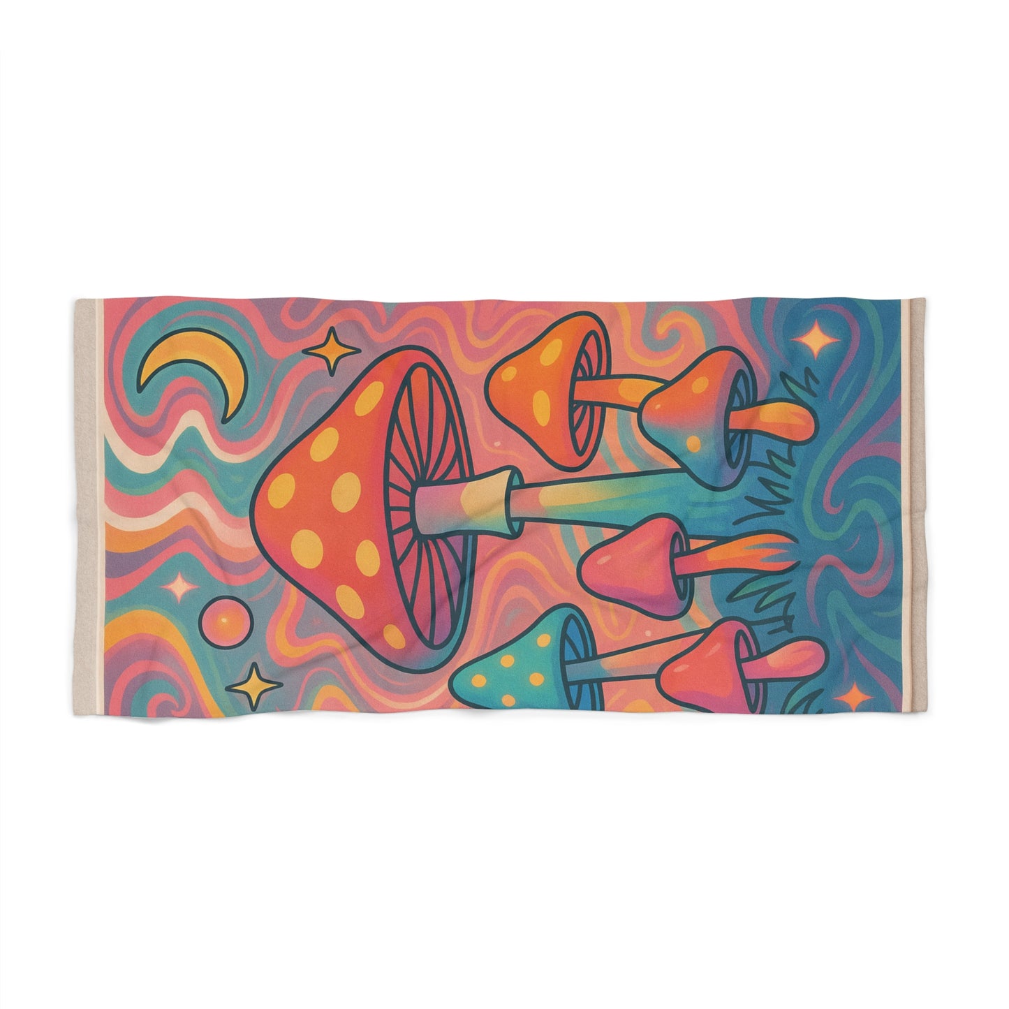 Psykadelik Water Color Beach Towel