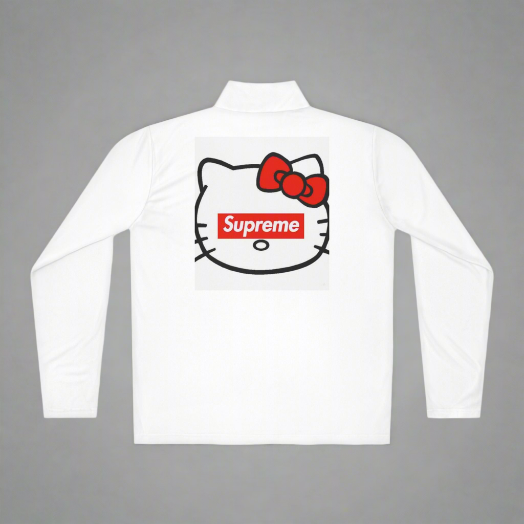 ✨✨ Inspired by Hello Kitty x Supreme Quarter zip sweater