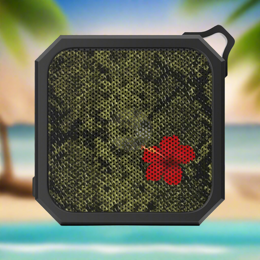 Snake skin 🐍 Hibiscus 🌺 Blackwater  Outdoor heavy duty Bluetooth speaker