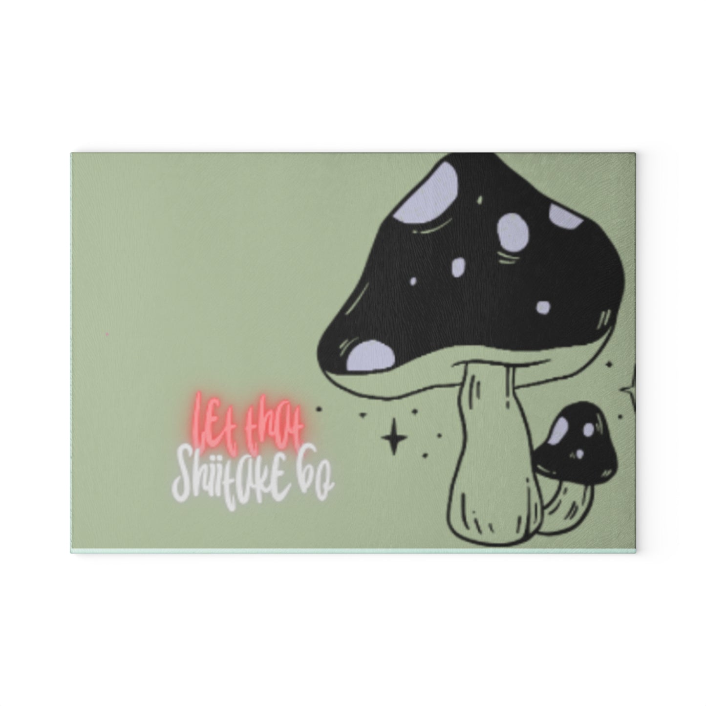 Let that 🍄 go ✨ Glass Cutting Board