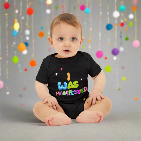 I WAS MANIFESTED✨ baby short sleeve onesie