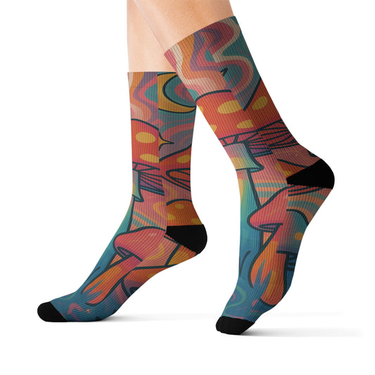 Stylish Artistic Sublimation Socks, Unique Gift for Fashion Lovers, Trendy Accessories for Everyday Wear, Cool Gifts for Holidays, [...]