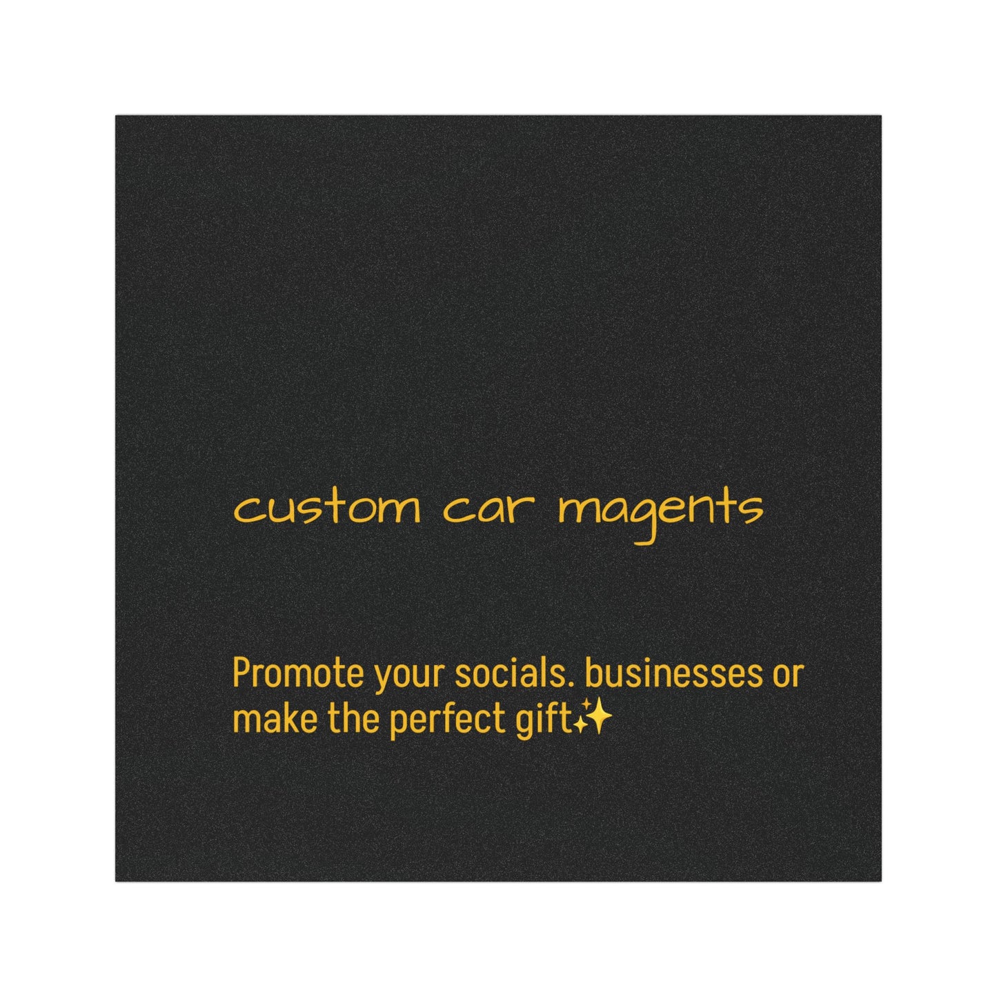 Custom Car Magnets - Promote Your Business, Socials, or Unique Gifts - Ideal for Road Trips, Events, or Celebrations ✨
