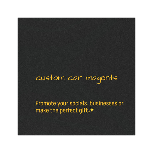 Custom Car Magnets - Promote Your Business, Socials, or Unique Gifts - Ideal for Road Trips, Events, or Celebrations ✨