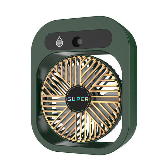 🖤 Chill Harder: 2-in-1 USB Misting Fan + Humidifier + Air Conditioning Desk Fan