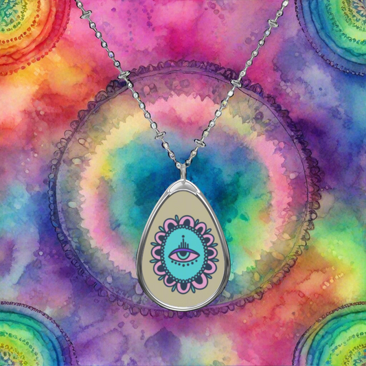 Boho Mandala Cloudy Eye Necklace ✨