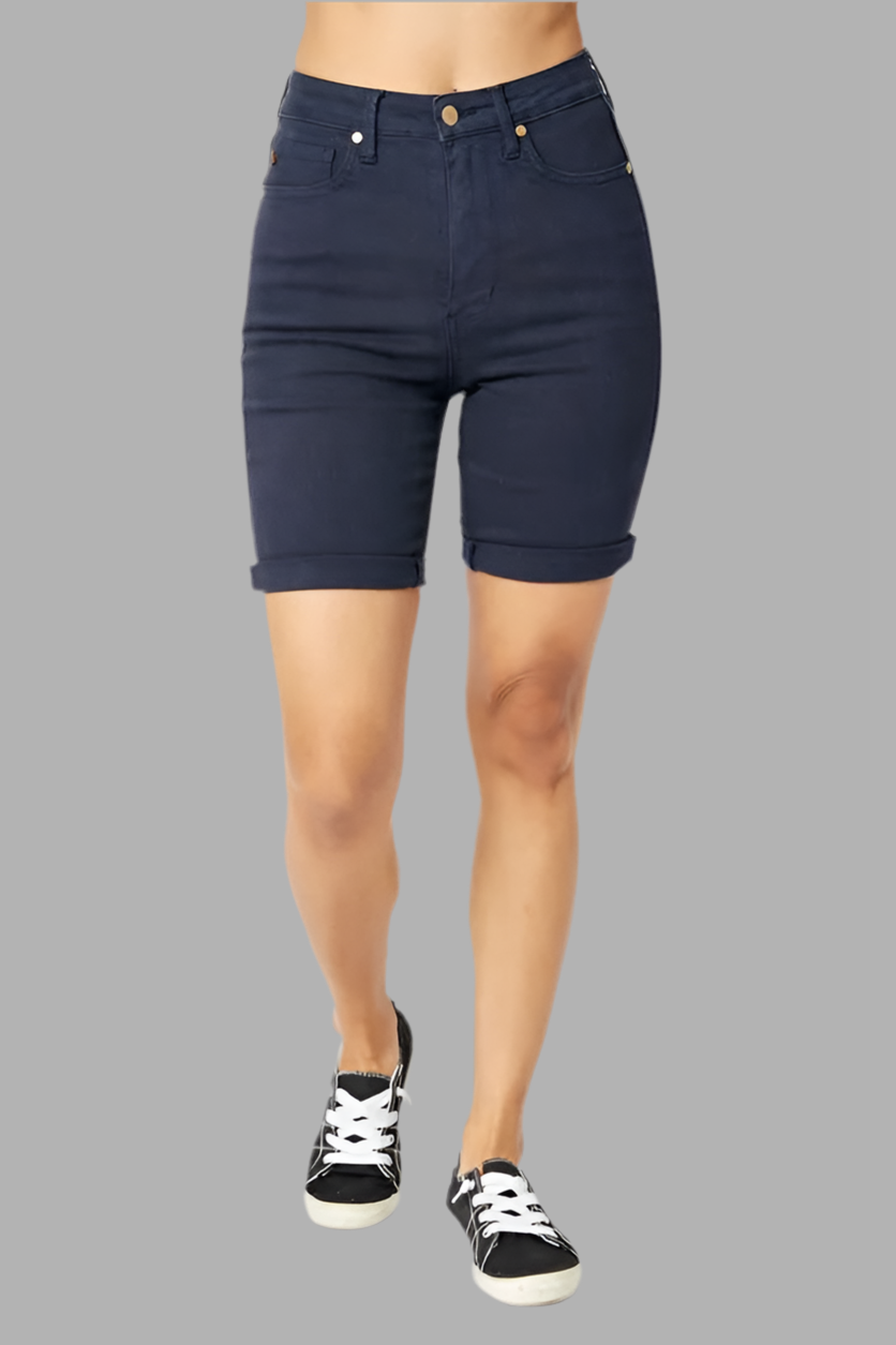 Judy Blue Full Size High Waist Tummy Control Bermuda Shorts