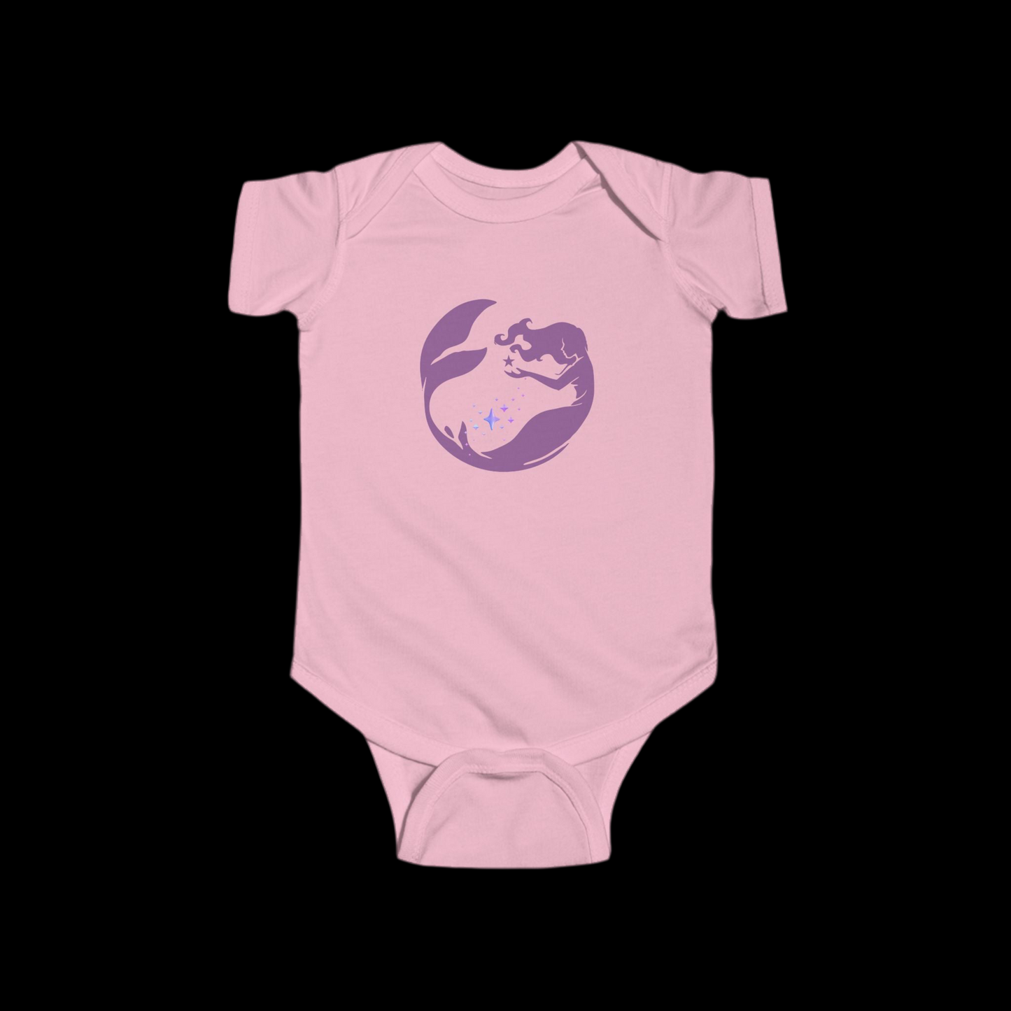 Mermaid Baby Bodysuit, Cute Infant Outfit, Baby Shower Gift, Newborn Clothing, Summer Baby Wear