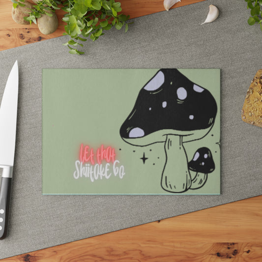 Let that 🍄 go ✨ Glass Cutting Board