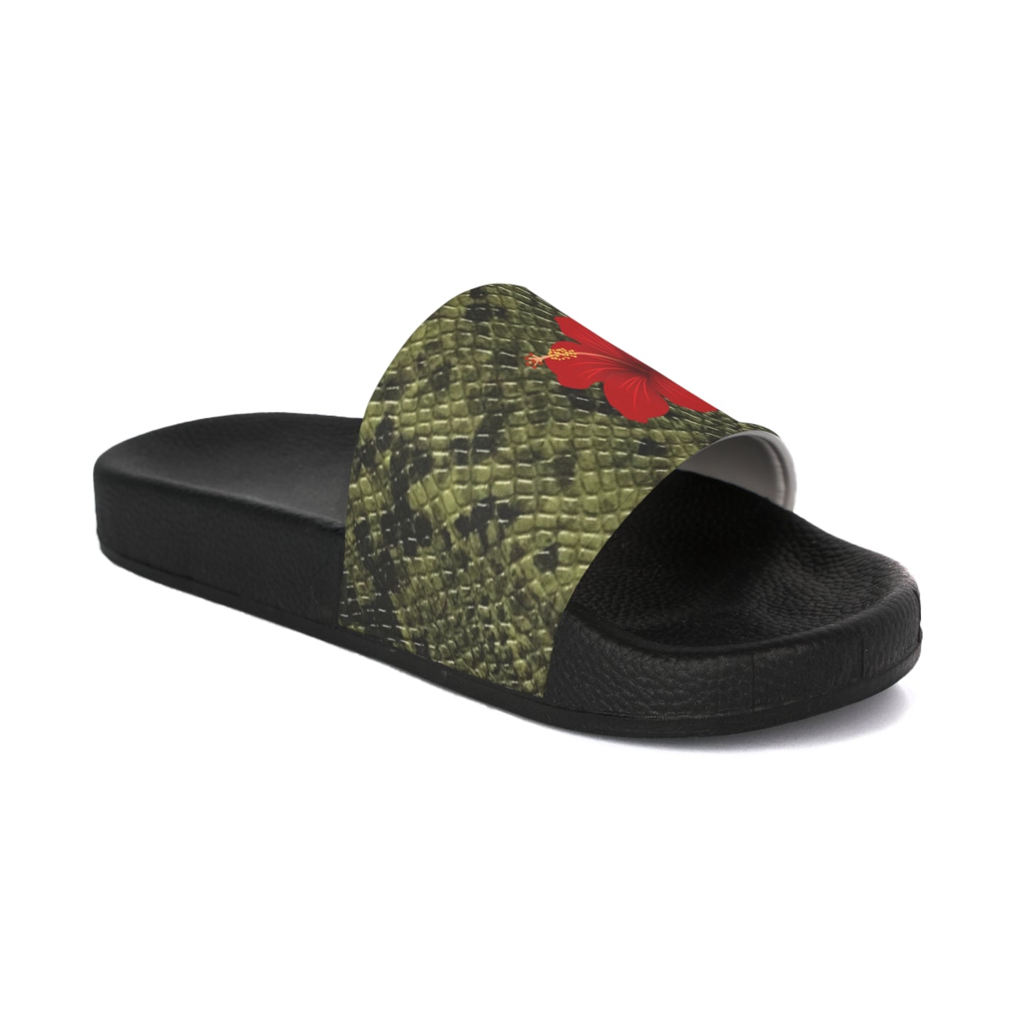 Snake 🐍 Skin Hibiscus 🌺 Slides ALL SIZES AVAILABLE ✨
