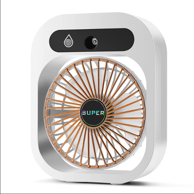 🖤 Chill Harder: 2-in-1 USB Misting Fan + Humidifier + Air Conditioning Desk Fan