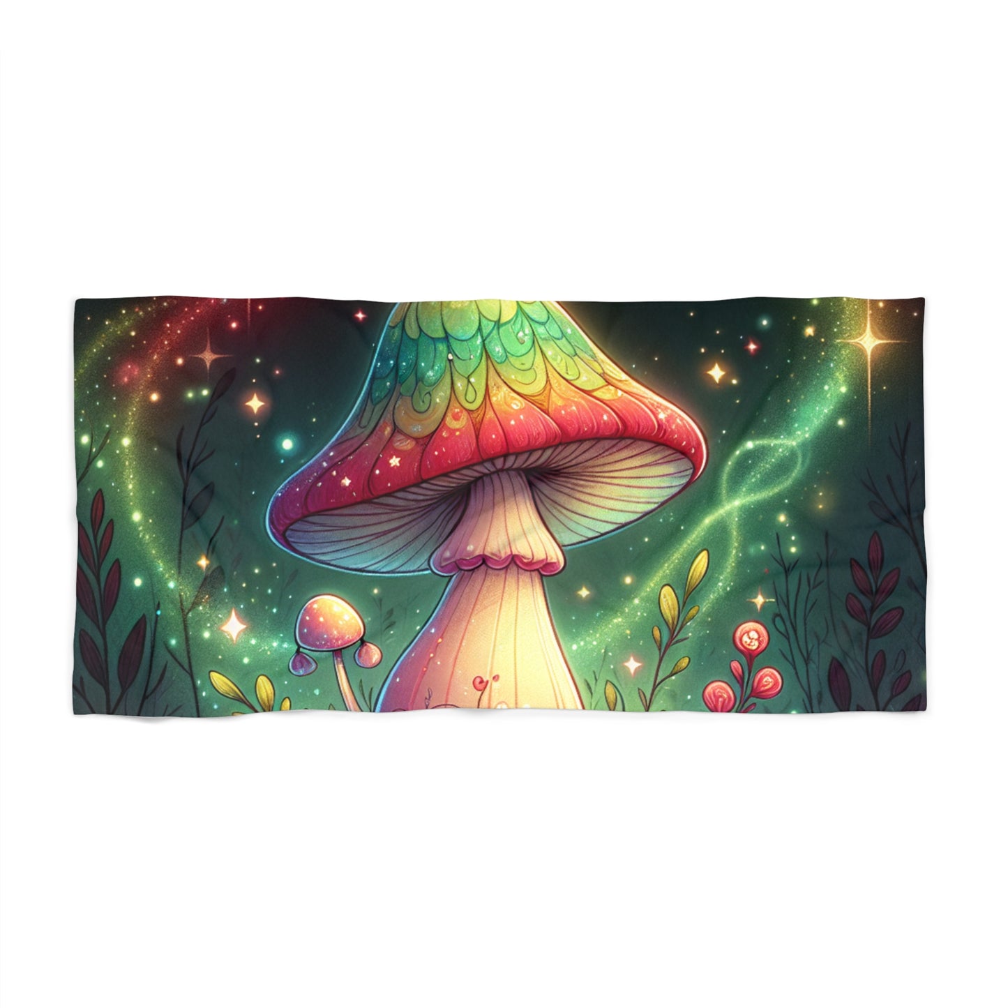 Dark Fantasy Psykadelik Beach Towel