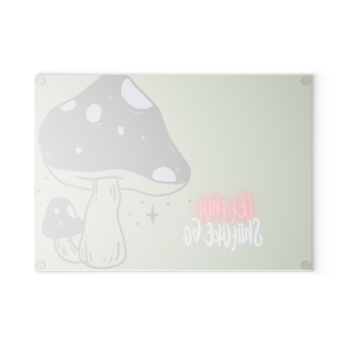 Let that 🍄 go ✨ Glass Cutting Board