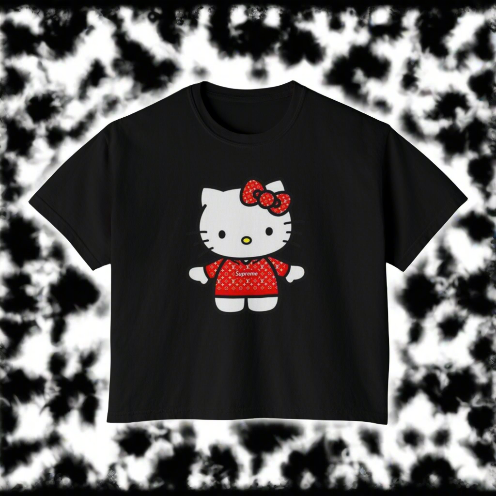 ✨✨Inspired by Hello Kitty x Supreme Women's Boxy Tee