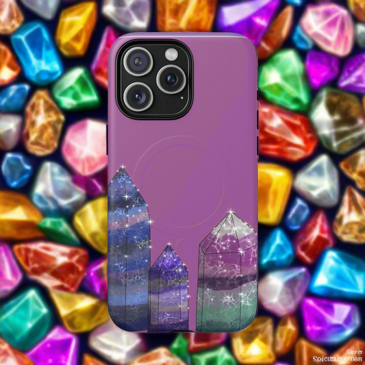 Crystal towers 💎 Phone case Magnetic 3 Layer Heavy Duty