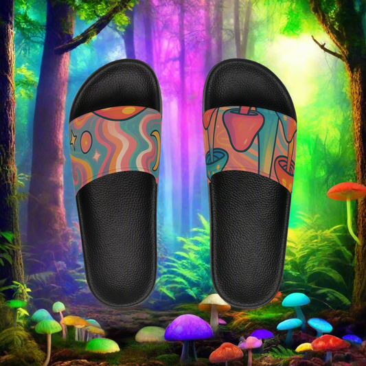 Psykadelik Watercolor Slides - All sizes Available Unisex