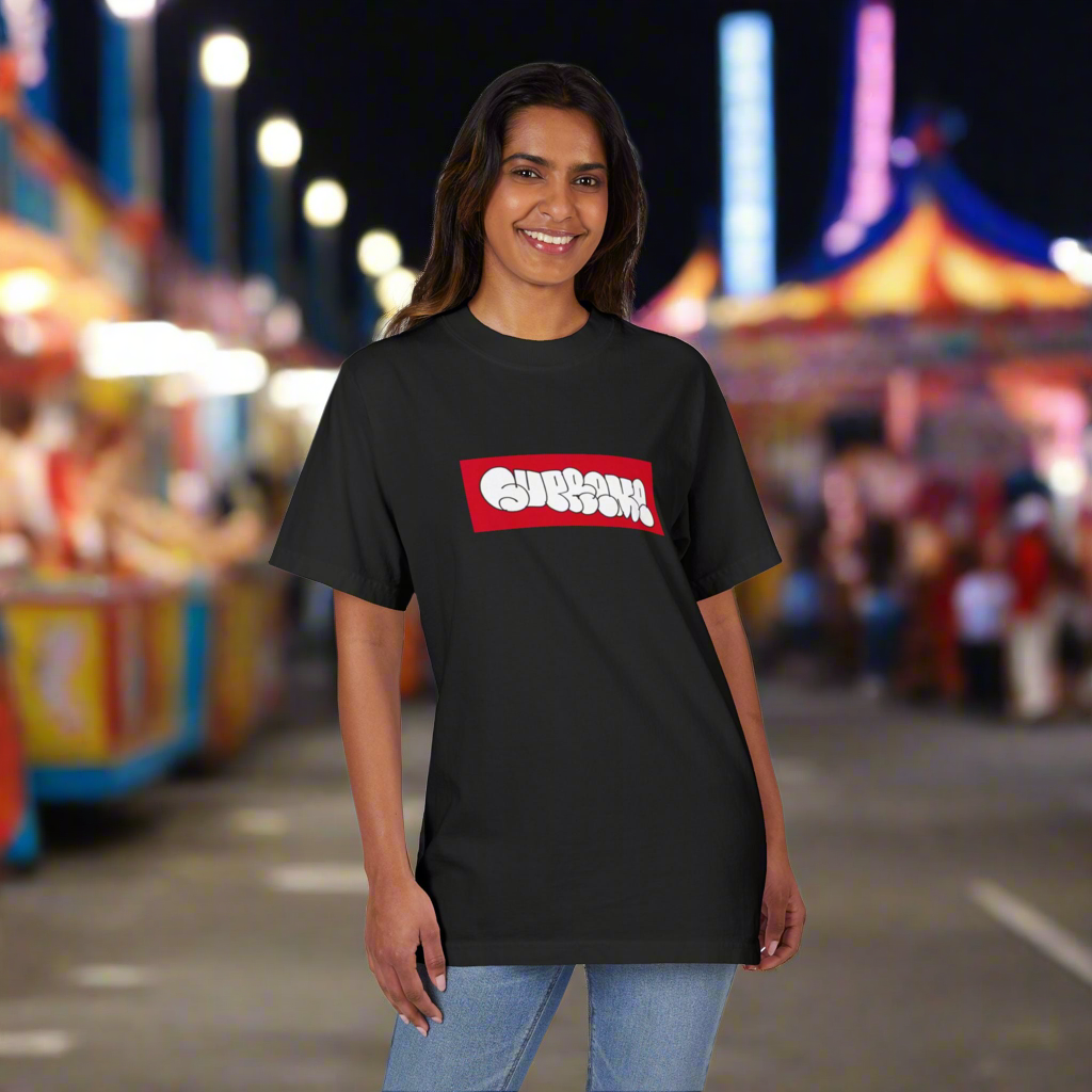 Supreme Inspired ✨ Bubble Letter Drop Shoulder Tee