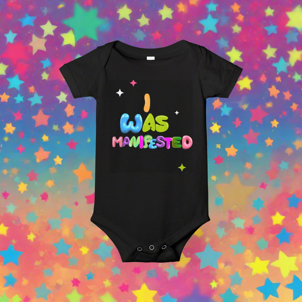 I WAS MANIFESTED✨ baby short sleeve onesie