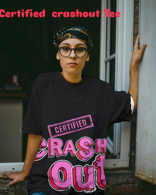 Certified Crash Out Unisex Drop-Shoulder T-Shirt
