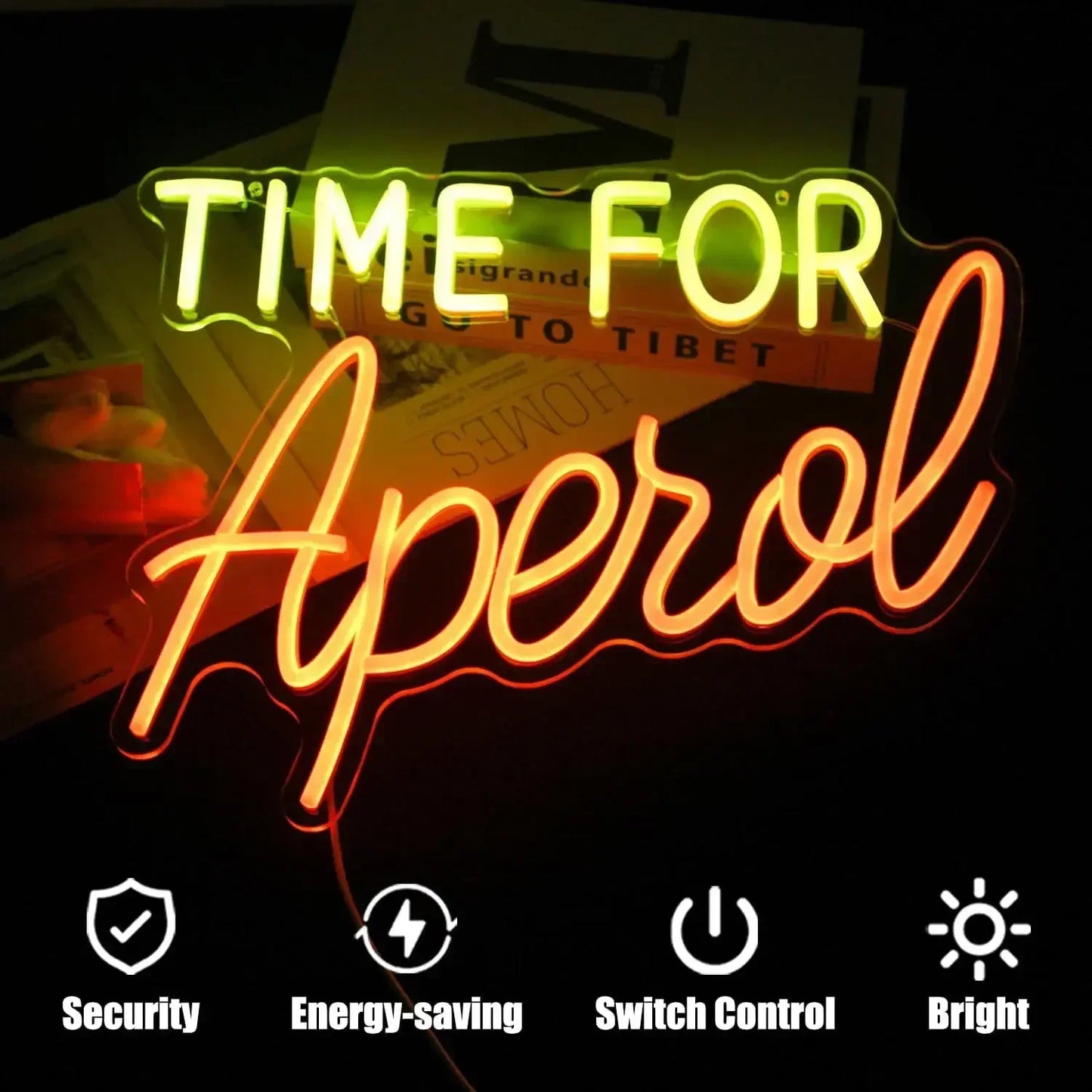 Time for Aperol Neon Sign