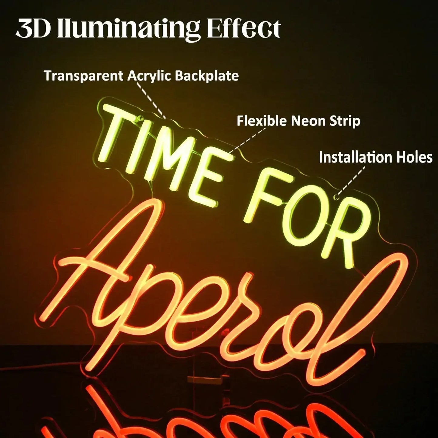 Time for Aperol Neon Sign